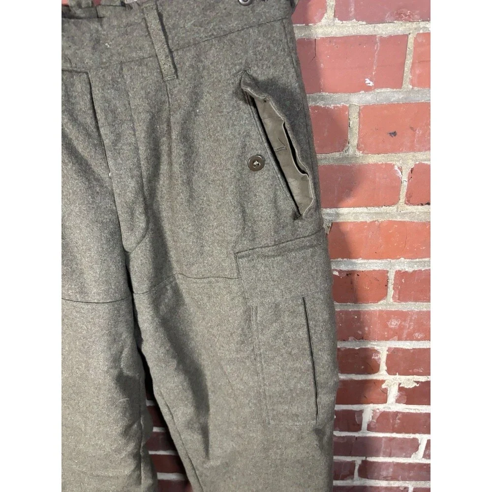 Vintage 60s German Military Bottoms Pants K. Begemann 8405-12-130-5782 Size 32